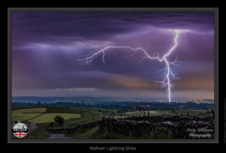 Malham Lightning Strike - July 03, 2015 - 01