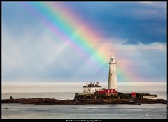 01-Rainbow over St Marys Lighthouse - (5760 x 3840)