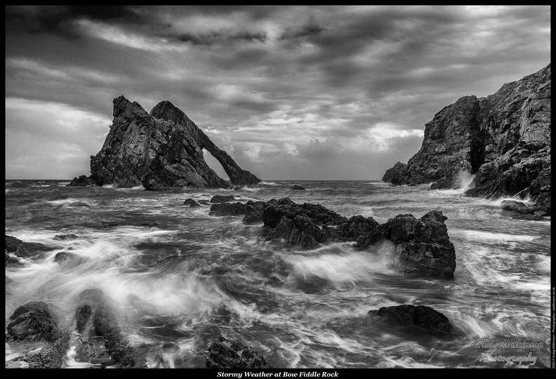 Stormy Weather at Bow Fiddle Rock