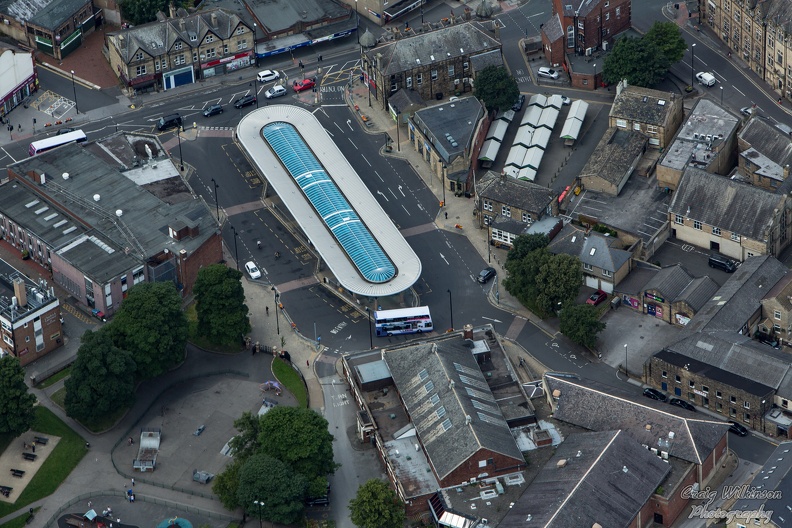 Pudsey Bus Station, Aerial View