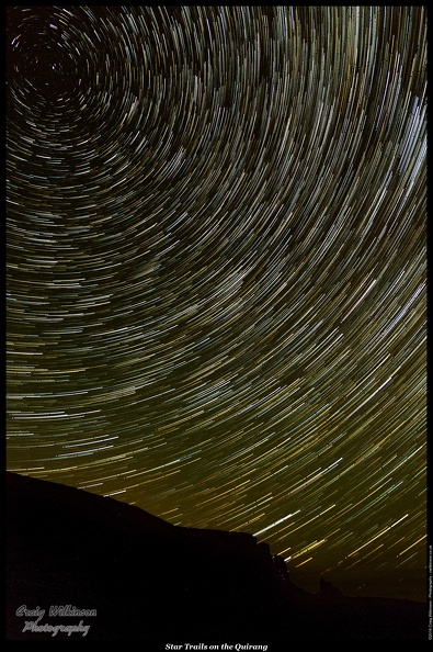 Star Trails on the Quirang