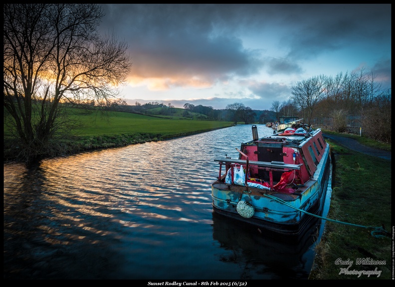Sunset Rodley Canal - 8th Feb 2015 (6/52)
