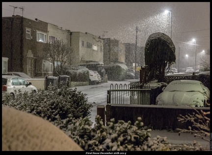 First Snow December 26th 2014