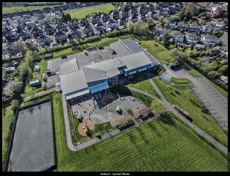 School - Aerial Photo