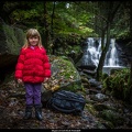 Megan at Goit Stock Waterfall
