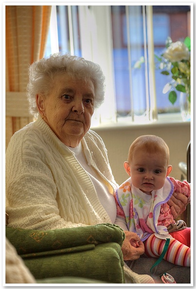 Lucy with Great Grandma