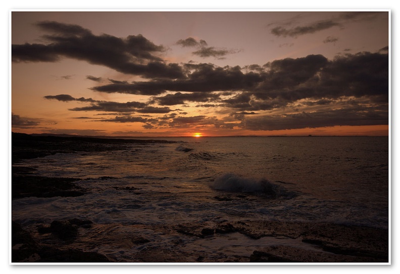 Bamburgh Sunset, Looking Towards Holy Island