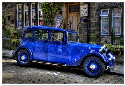 Vintage Blue (HDR) - Haworth 1940's [Explored #3]