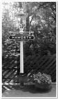 B&W Haworth Railway Sign